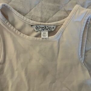 Pippa & Julie Cream Sleeveless Top